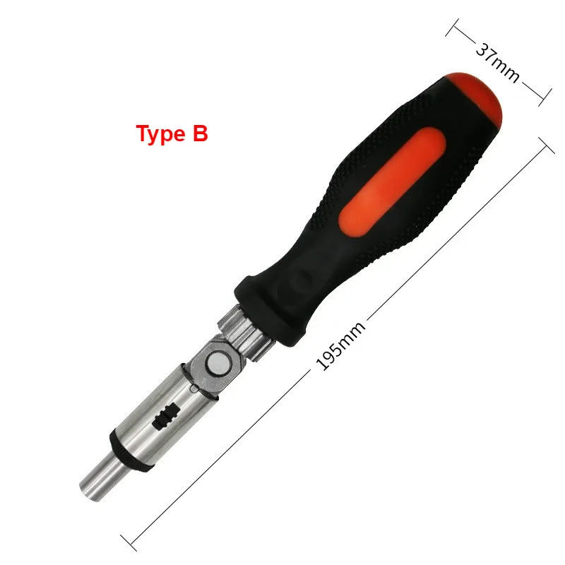 Multi-function Ratchet Screwdriver Angle Variable 0-180 Degrees Can Be Turned Left and Right 1/4 Inch Hex Interface - Image 9