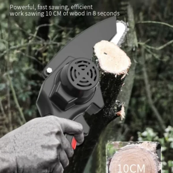 Rechargeable woodworking mini chainsaw, lithium chainsaw - Image 3