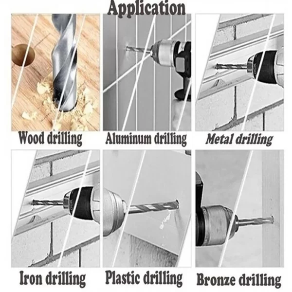 100/50Pcs Titanium Coated Drill Bits HSS High Speed Steel Set - Image 10