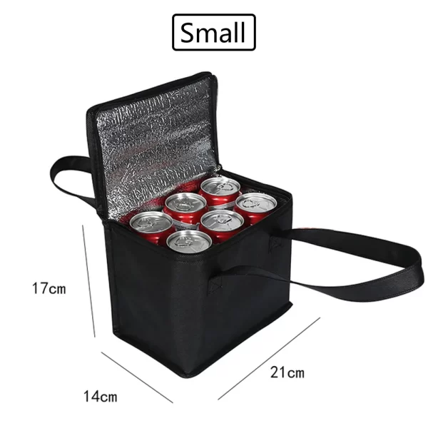 Portable Lunch Cooler Bag Folding Insulation Picnic Ice Pack Food Thermal Bag Drink Carrier Insulated Bags Beer Delivery Bag - Image 10