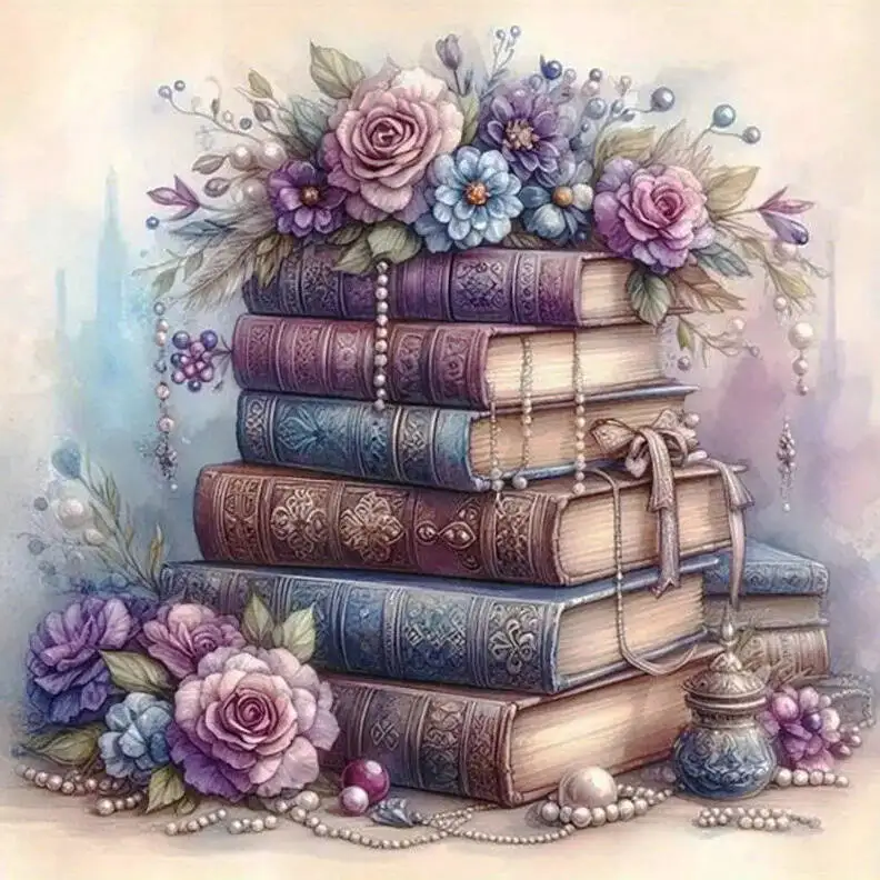 Evershine 5D Diamond Painting Book Cross Stitch Diamond Mosaic Rose Rhinestones Embroidery Flower - Image 7