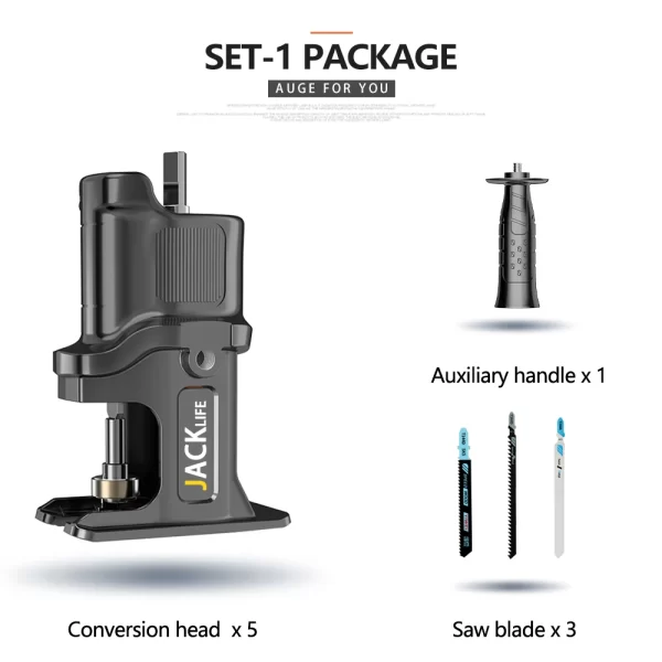 JANGKLIFE Screwdriver Conversion Head, Electric Drill to Electric Saw, Household Reciprocating Saw - Image 6