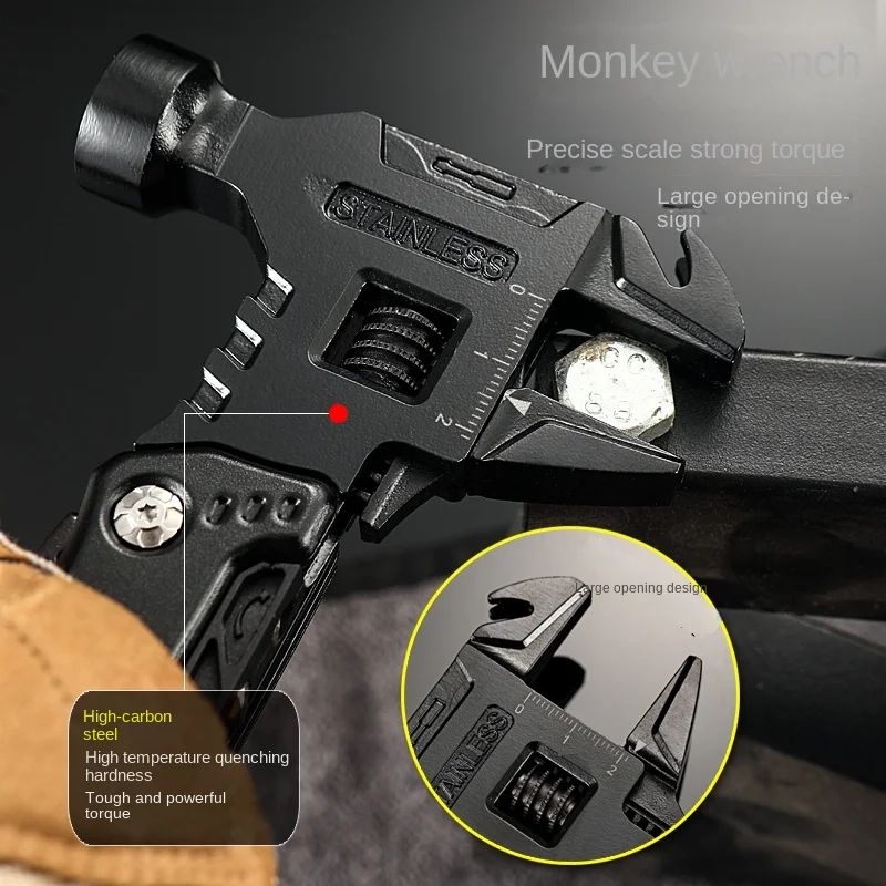 Multifunctional Pliers Multitool Claw Hammer Stainless Steel Tool - Image 5