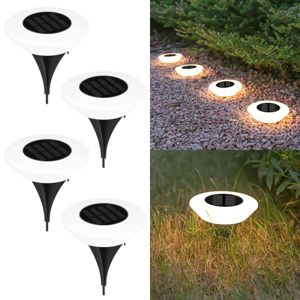 1/4PCS Solar Outdoor Lights 14LED Waterproof Lawn Lamp,360° Floor Lighting - Image 10