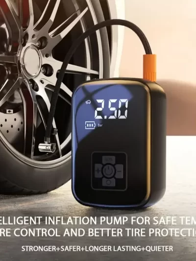 1pc Wireless Car Air Compressor Air Pump Electric Tire Inflator Pump