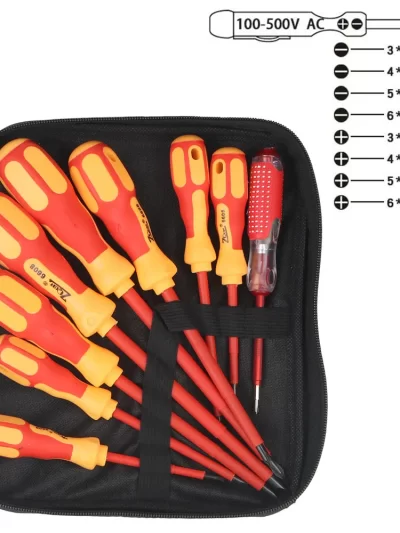 Magnetic Screwdriver Screwdriver Set Insulated Phillips Slotted Bits Electrician For Electrician Hand Tools Multifunctional