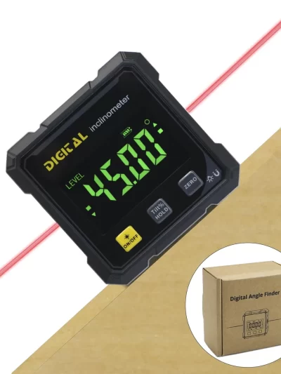 SHAHE Digital Angle Finder with Electronic Laser 4-Side Strong Magnetic Angle Gauge