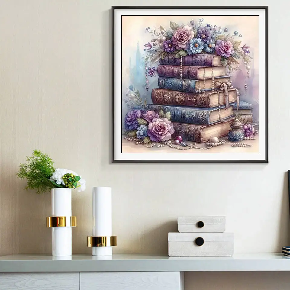 Evershine 5D Diamond Painting Book Cross Stitch Diamond Mosaic Rose Rhinestones Embroidery Flower - Image 3