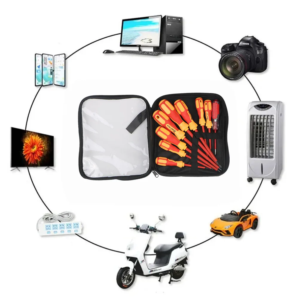 Magnetic Screwdriver Screwdriver Set Insulated Phillips Slotted Bits Electrician For Electrician Hand Tools Multifunctional - Image 5