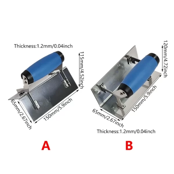 Stainless Steel Inside/Outside Corner Trowel Smooth Finishing Trowel - Image 2