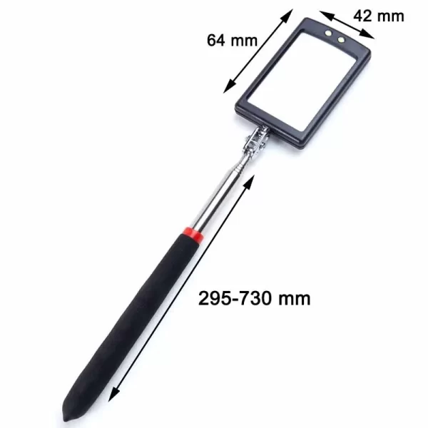 Car 360° Inspection Mirror LED Light Telescoping Mirrors Extend Mechanic Tools Inspection Mirror - Image 12