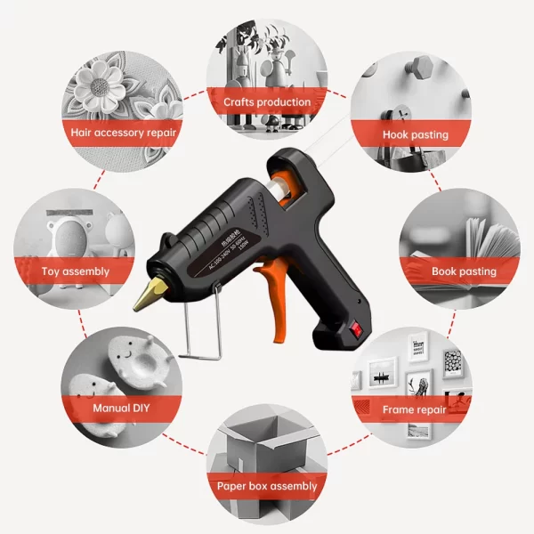 Hot Melt Glue Gun 11mm Glue Sticks Industrial DIY Electrothermal Glue Gun - Image 5