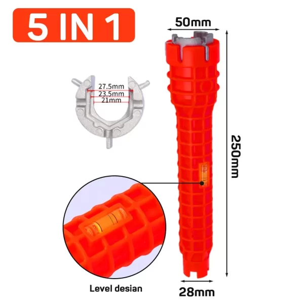 14 In 1 Faucet Sink Wrench Pipe Wrenches Faucet Sink Installer Kit - Image 7