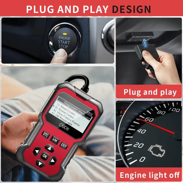Car Obd2 Scanner Diagnostic Tool Code Reader Engine Fault Code Reader Scanner Can Diagnosis All Obd Ii in 1996 Agreement Car Scanning Tool - Image 3