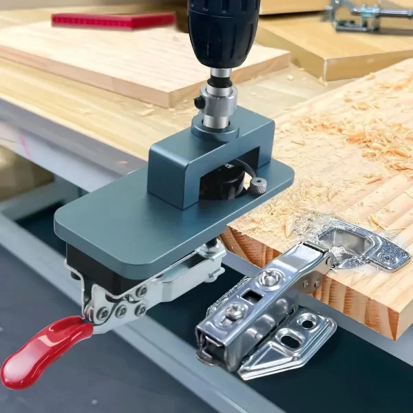 Woodworking Upgrade 35mm Concealed Hinge Jig Kit Hinge Boring Jig Drilling Guide Locator for Face Frame Cabinet Cupboard Tools - Image 9