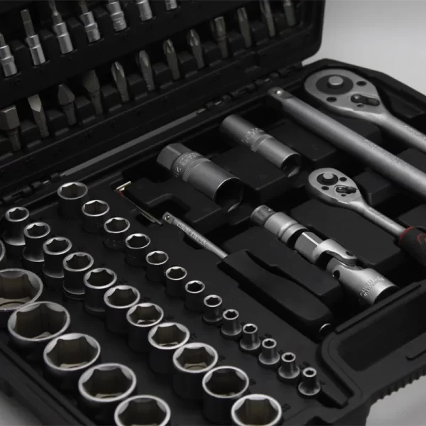 Heavy Duty 94 Pcs Tools Set for Mechanics Long Socket Mars Ratchet Handle Bits Extension Bar - Image 14