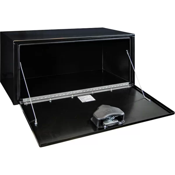 Black Steel Underbody Truck Box With Lockable T-Handle Latch, 18 x 18 x 36 Inch - Image 2