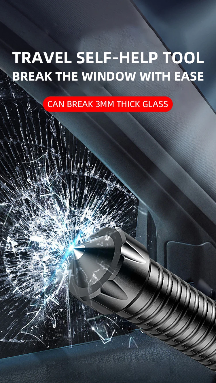 Wolf Tooth Lamp Rod Strong Light Charging Outdoor Super Bright Multi Functional Vehicle Retractable Self Defense Window Patrol - Image 9