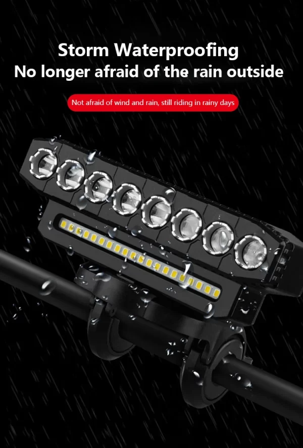 5/8 LED Bicycle Front Light USB Rechargeable 130dB Cycling Bike Horn Easy to Install 6 Modes Bicycle Bell Light - Image 21