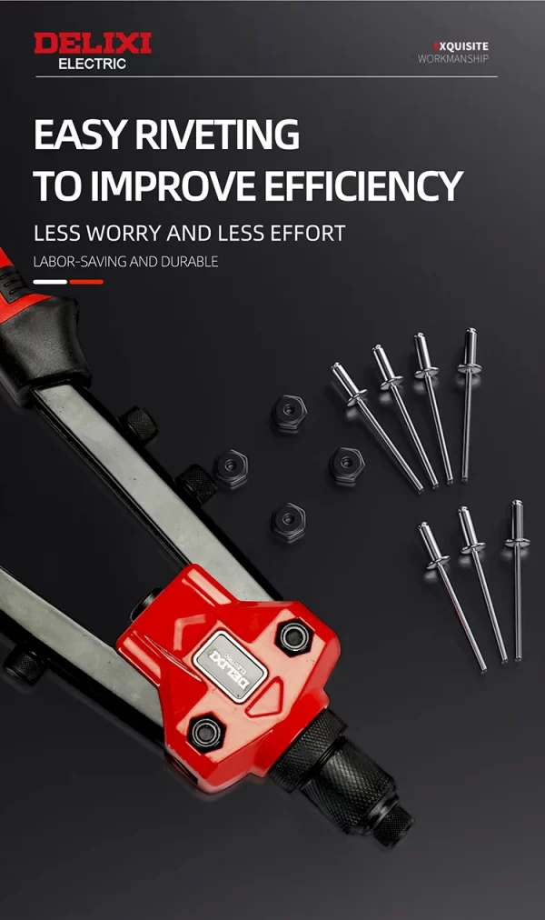 DELIXI ELECTRIC Rivet Gun，Manual Professional Pull Gun High Lever - Image 12