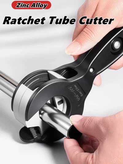 Ratcheting Tubing Cutter 8-29mm Universal Pipe Cutter Stainless Steel Copper Aluminium Ratchet Scissors Hose Cutting Hand Tools