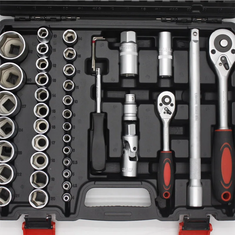 Heavy Duty 94 Pcs Tools Set for Mechanics Long Socket Mars Ratchet Handle Bits Extension Bar - Image 4