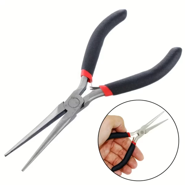 1PC Multi tool Long Nose Plier Needle Nose Plier Forceps Repair Hand Tool - Image 2