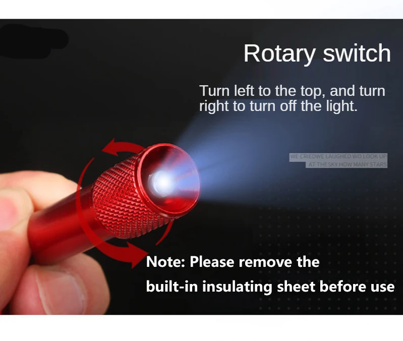 Mini Torch Keychain Pendant with battery Portable Small Light led flashlight Car Key Chain Pendant - Image 9