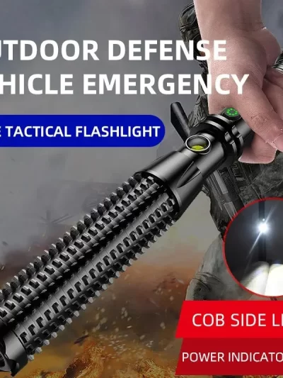 Wolf Tooth Lamp Rod Strong Light Charging Outdoor Super Bright Multi Functional Vehicle Retractable Self Defense Window Patrol