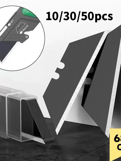 10/30/50Pcs Special Knife Blades Steel Material Utility Knife Trapezoid Blades Replacement
