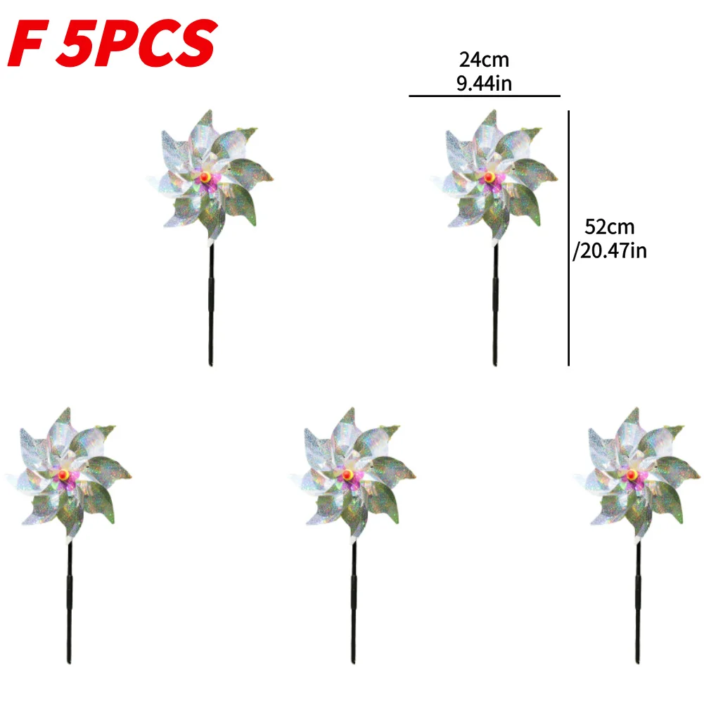 5/10PCS Bird Repeller Reflective Windmill Bird Repellent Anti Birds Windmill Spinner - Image 11