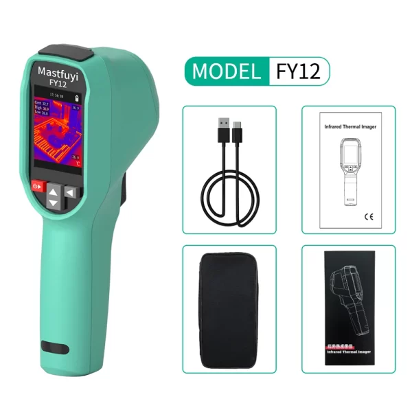 MASTFUYI FY12 Handheld Thermal Imager -20~550°C 15 False Color Non-contact Temperature Measurement 50×50° - Image 8