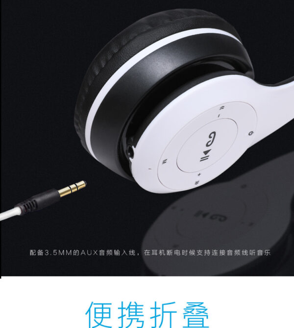 Stereo P47 Headset 5.0 Bluetooth Headset Folding Series Wireless Sports Game Headset for iPhone XiaoMi - Image 17