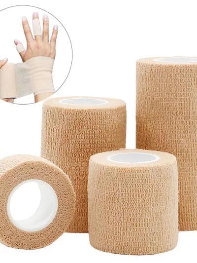 10 Rolls Medical Adhesive Bandage Elastic Breathable Sports Self Adhesive Tape