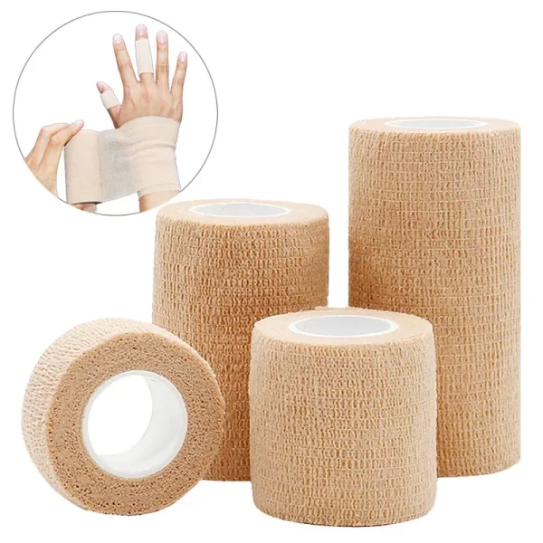 10 Rolls Medical Adhesive Bandage Elastic Breathable Sports Self Adhesive Tape