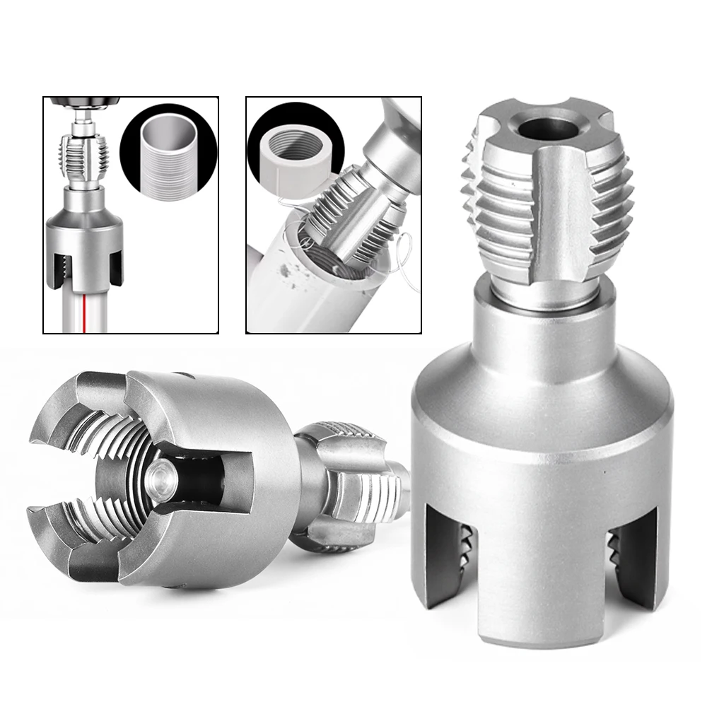 DN15/20/25 Pipe Threading Tool Hex Shank Die Internal External Threads 1/2&3/4&1 INCH Water Pipes PPR PVC MPP Detachable - Image 6