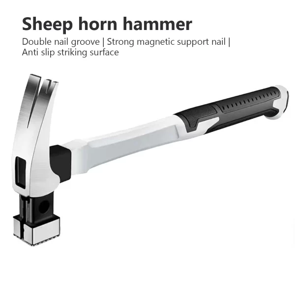 Multifunction Non-slip Shockproof Steel Hammer Hand Tool Magnetic Claw Hammer