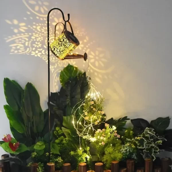 Solar Watering Can with Lights Outdoor Solar Garden Lights Garden Decroation Solar Lights - Image 2