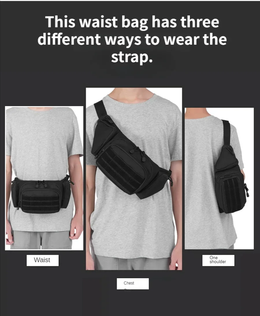 Tactical Waist Pack Outdoor Hiking Waist Bag Running Sports Functional - Image 16