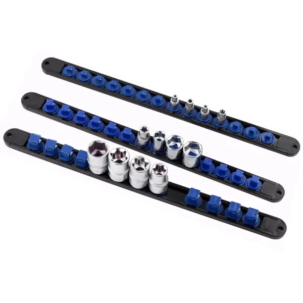 1pc 360° Swivel Socket Organizer 1/4 3/8 1/2 Premium Quality Socket Clip Rail Holder - Image 16