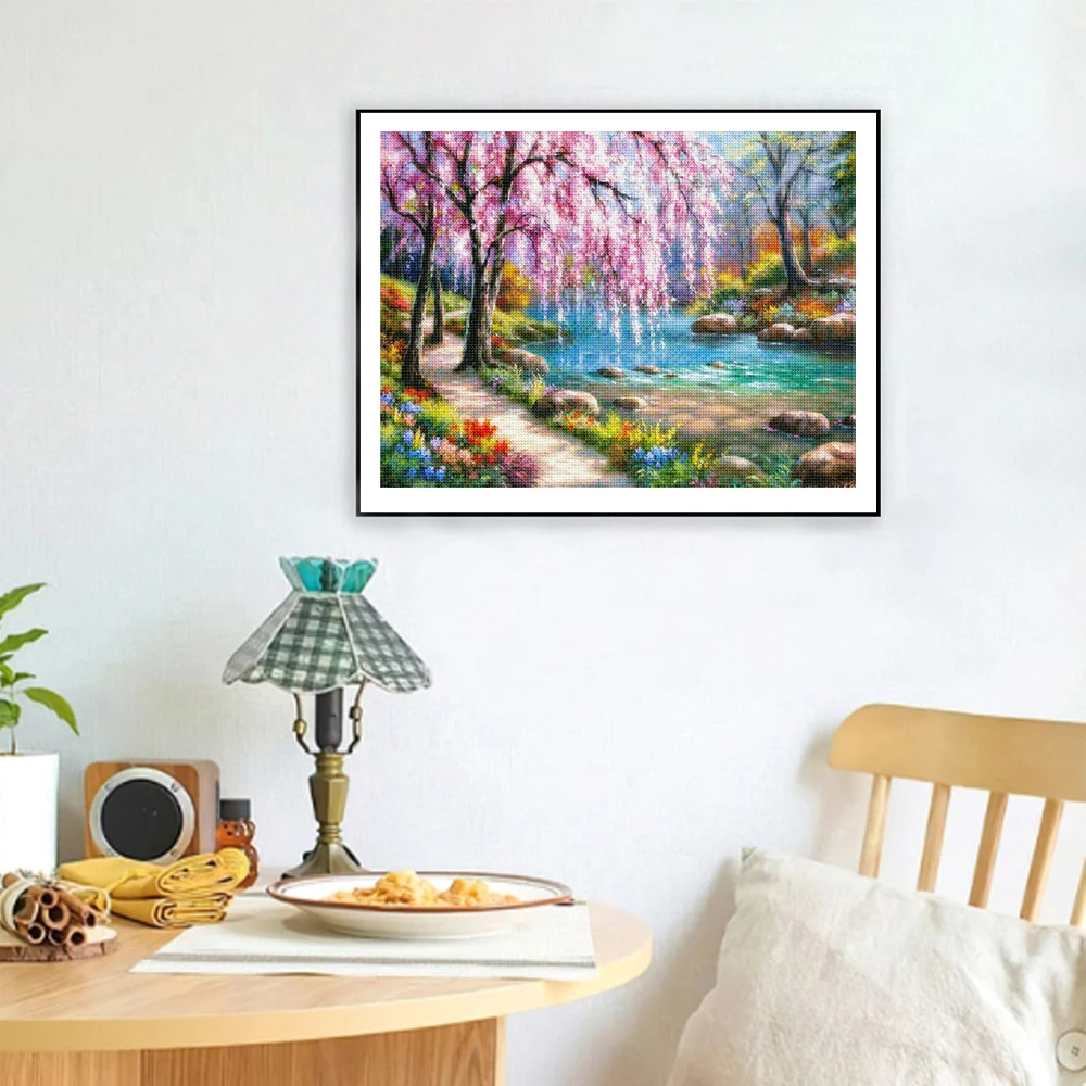 5D DIY Diamond Painting Landscape House Full Round Drill Embroidery Forest Scenery Cross Stitch Set Art Home - Image 20