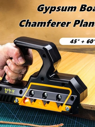 45°/60° Woodworking Chamferer Planers Plasterboard Gypsum Board Hand Plane Drywall Edge Chamfer Trimmer