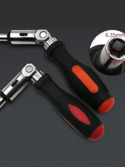 Multi-function Ratchet Screwdriver Angle Variable 0-180 Degrees Can Be Turned Left and Right 1/4 Inch Hex Interface