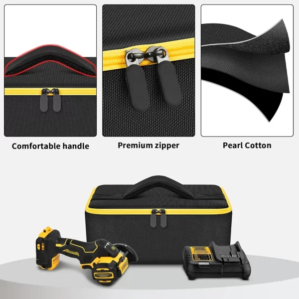 Compatible with DEWALT 20V MAX Cut Off Tool 3 in 1 Brushless (DCS438B), Storage bag case Carrying Holder Organizer (case only) - Image 4