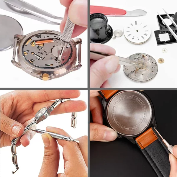 Watch Link Removal Tool Kit Watch Repair Kit Bracelet Adjustment Watch Strap Link Remover Watch Battery Replacement Tool Kit - Image 8