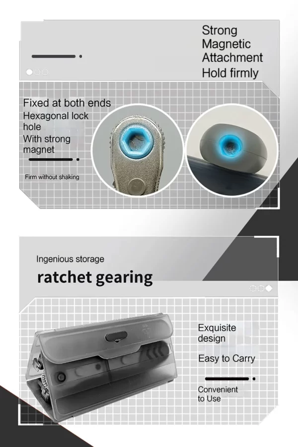 Small Tools Sets Ratchet Wrench Set Bookcase Air Conditioning Tool Kit - Image 17
