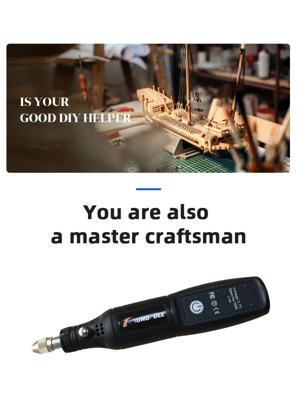 Mini Electric Drill USB Wireless Mini Handheld Drill Rotary Tool Woodworking Engraving Pen Dremel Tools - Image 22