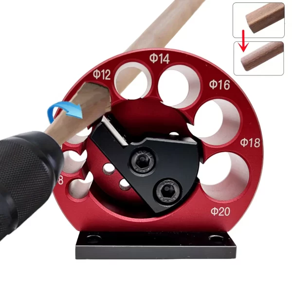 8-Holes Dowel Maker Jig Kit 8mm-20mm with Carbide Blades Woodworking Electric Drill Milling Dowel Round Rod Auxiliary Tool - Image 9