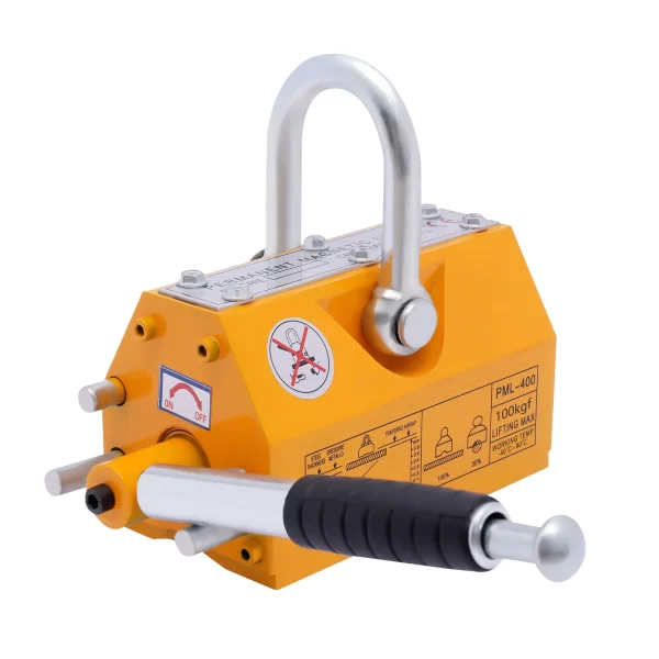 Steel Magnetic Lifter 220 LB Metal Lifting Magnet 100 KG Magnetic Lift Hoist Shop Crane(100KG) - Image 3