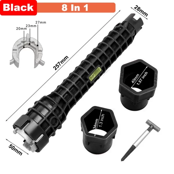 Sink Bathroom Wrench Plumbing Installation Tool Household Water Pipe - Image 9